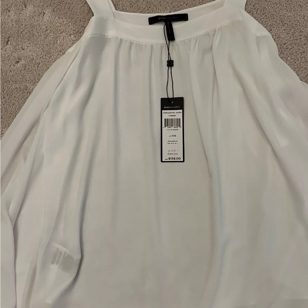 White Sleeveless Blouse